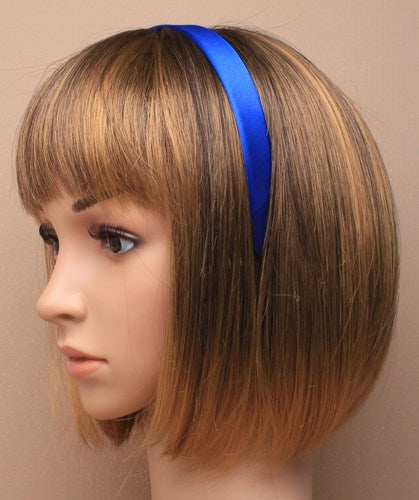 Klassisk Satin-Hårbøjle - i Blå - SofiaGaver.dk