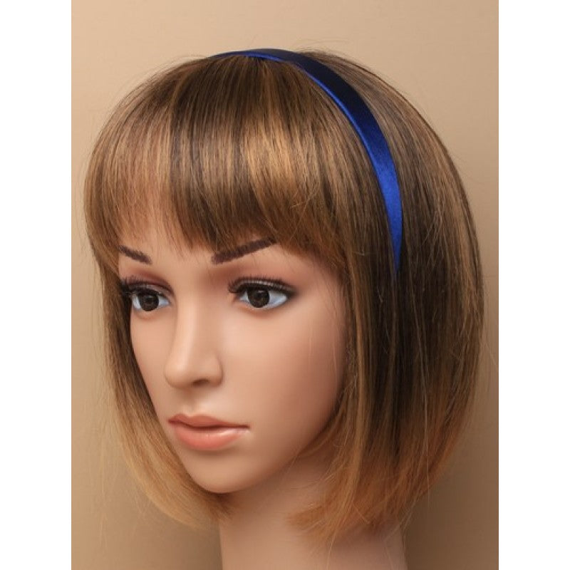 Satin-Hårbøjle - i Marine-Blå - SofiaGaver.dk