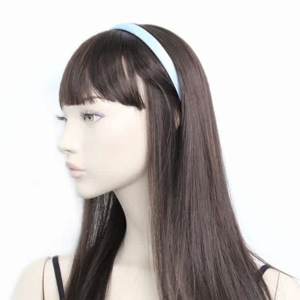 Satin-Hårbøjle - i Fersken - SofiaGaver.dk