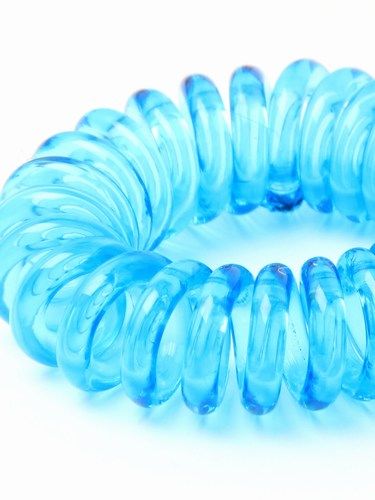 6 Små Spiral Elastikker i Flotte Farver - SofiaGaver.dk