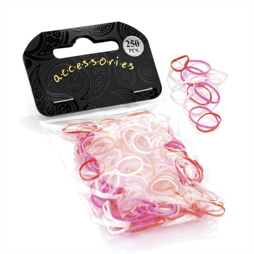 Mikro-Gummibånd - Lyserød-Pink-Rød - SofiaGaver.dk