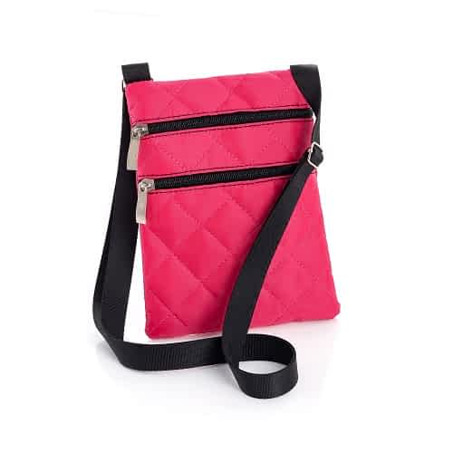 Pink Polstret Crossover Skuldertaske - SofiaGaver.dk