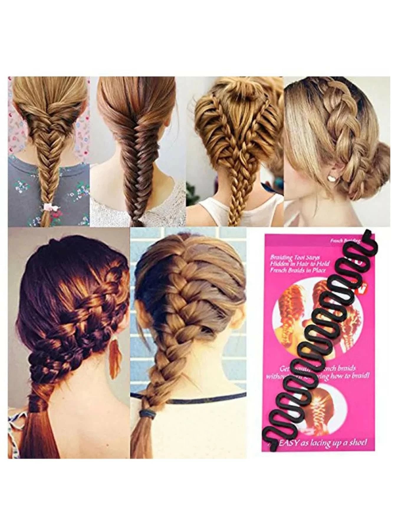 2 Stk Hair Braider Twist - til Franske Fletninger - Sildebensfletning - SofiaGaver.dk