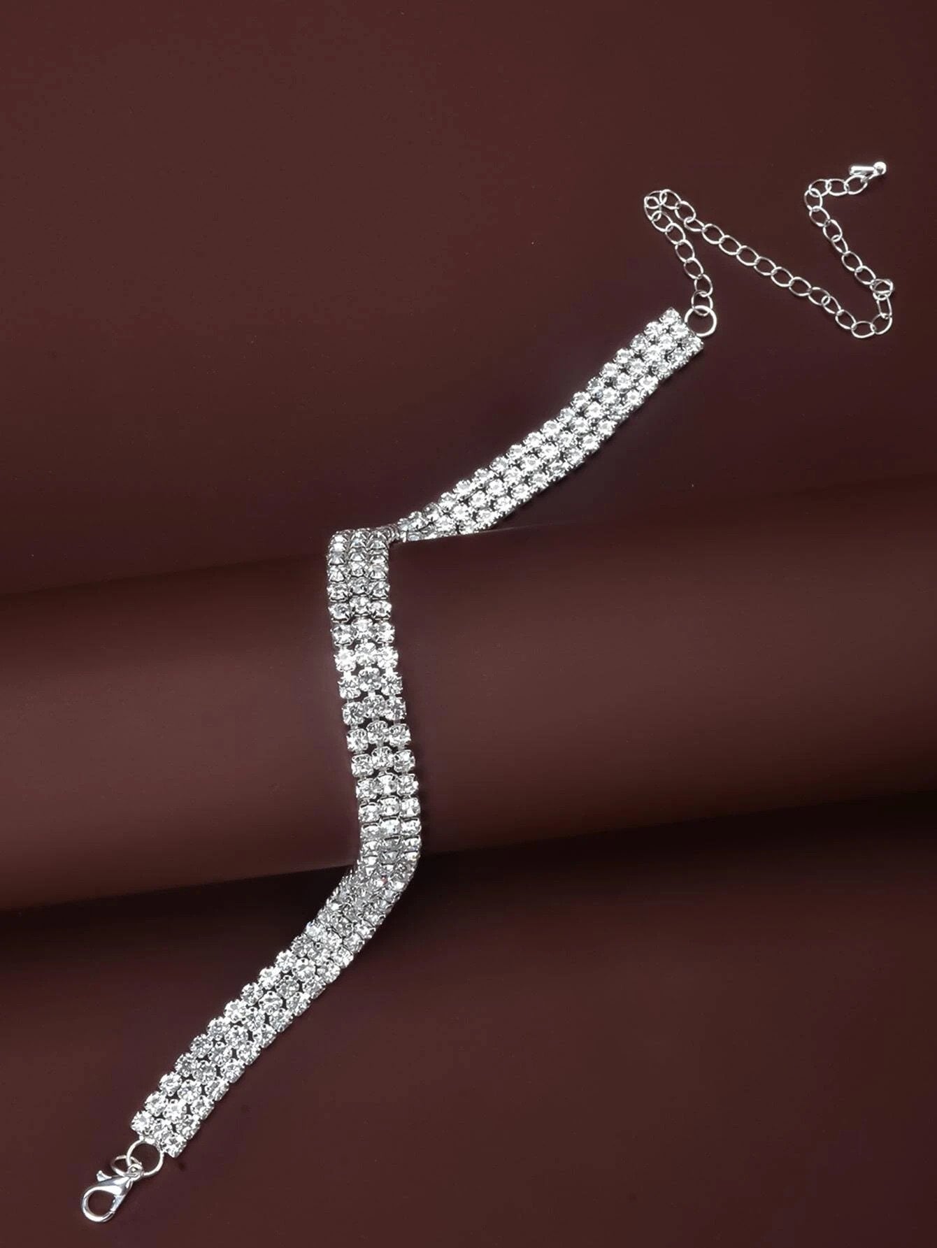 Choker Halskæde med Krystalperler - SofiaGaver.dk