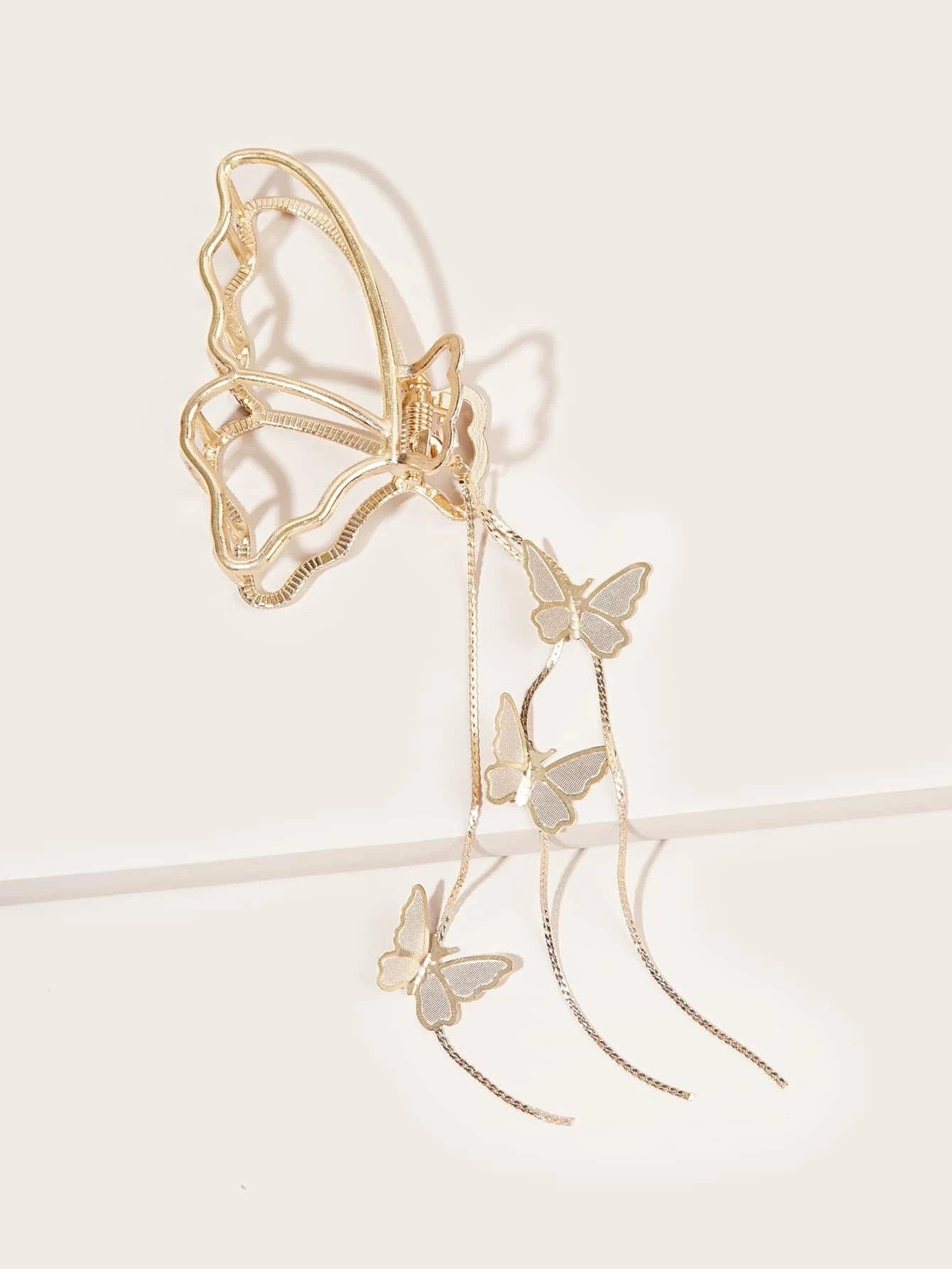 Gylden Sommerfugle Hårklemme - SofiaGaver.dk