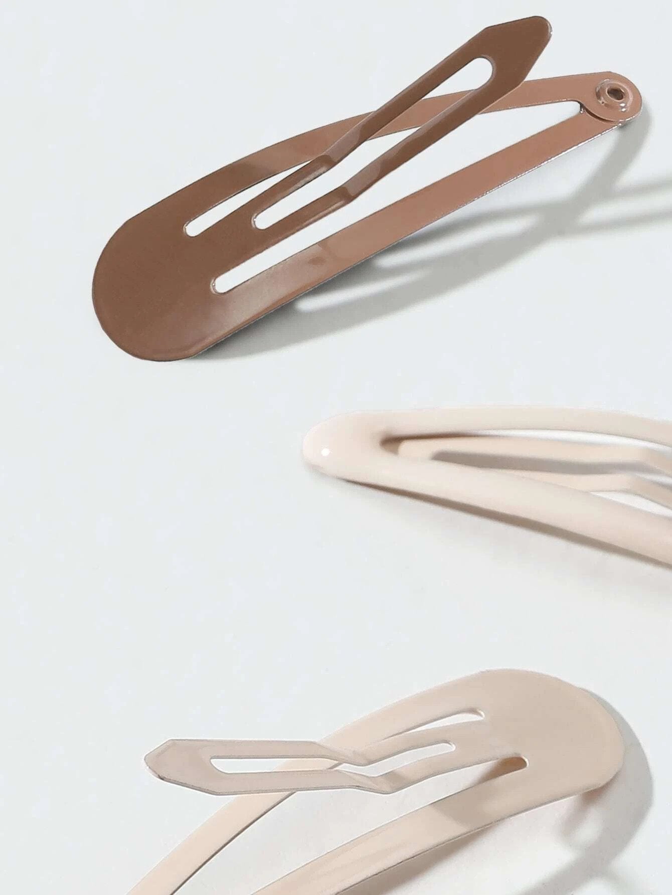 6 Hårspænder i Brun, Beige & Dyreprint - SofiaGaver.dk