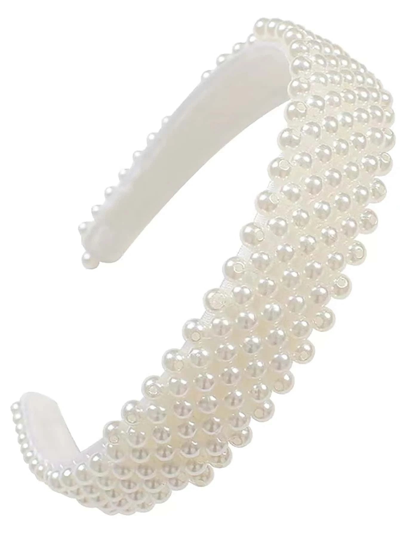 Hårbøjle med Hvide Perler - SofiaGaver.dk