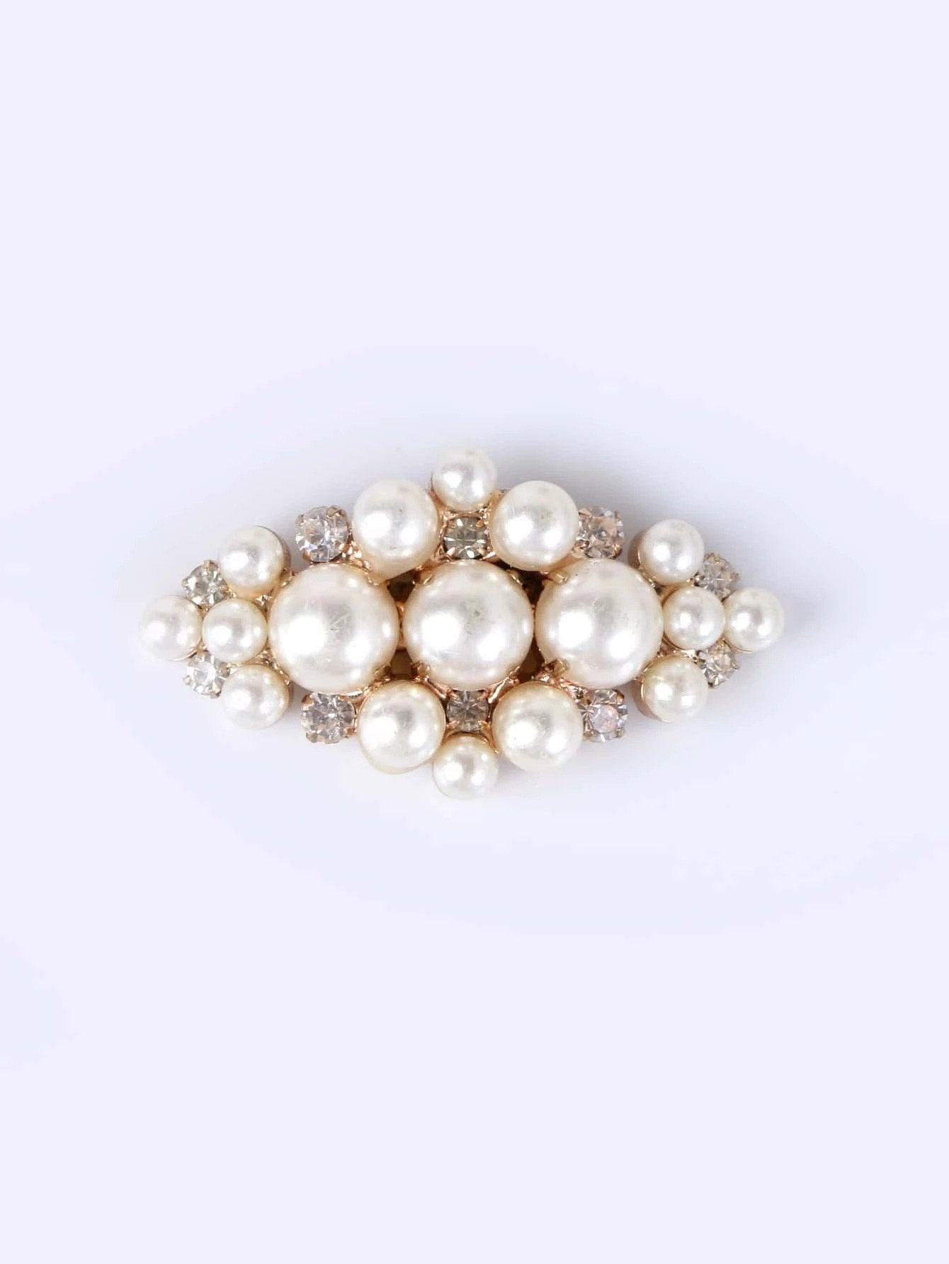 Gyldne Sko Smykker med Hvide Perler & Krystalperler - SofiaGaver.dk