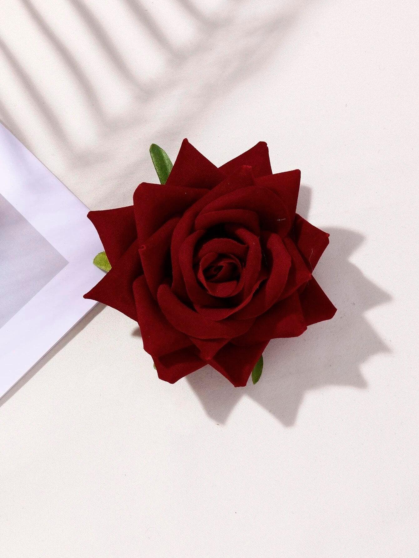 Rød Rose Hårblomst - SofiaGaver.dk