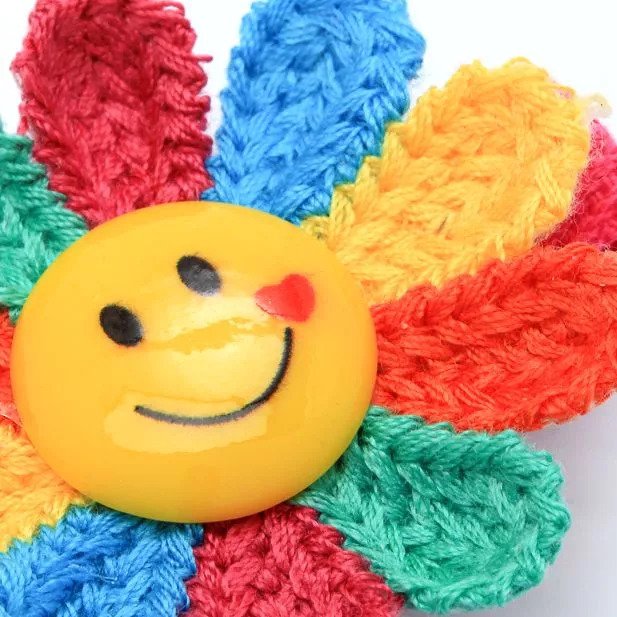 Hårspænder med Blomst & Glade Smileys - SofiaGaver.dk