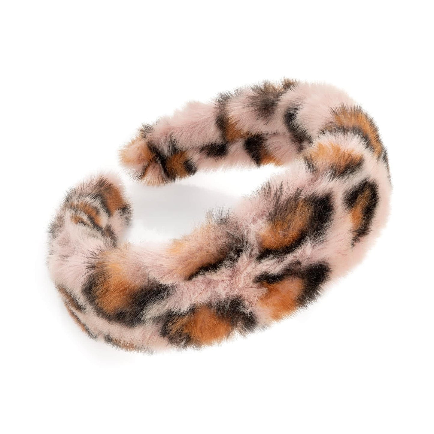 Hårbøjle i Blødt Faux Fur med Dyreprint - SofiaGaver.dk