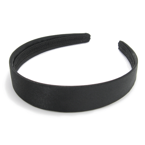 Satin-Hårbøjle - i Sort - SofiaGaver.dk