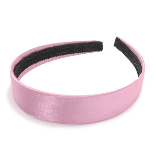 Satin-Hårbøjle - i Lys Rosa - SofiaGaver.dk