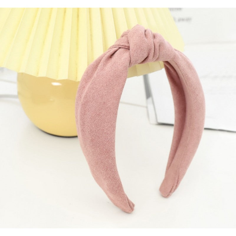 Rosa Hårbøjle med Knude Design - SofiaGaver.dk