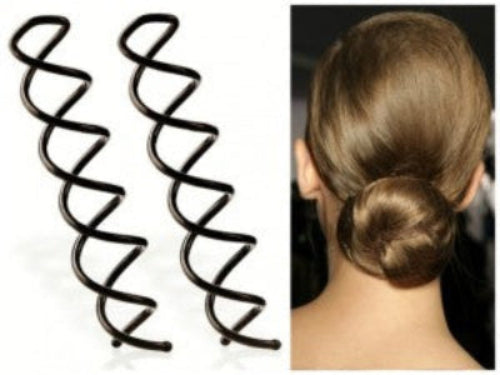 Spiral Hårnåle - i Brun Farve - 6 cm - SofiaGaver.dk