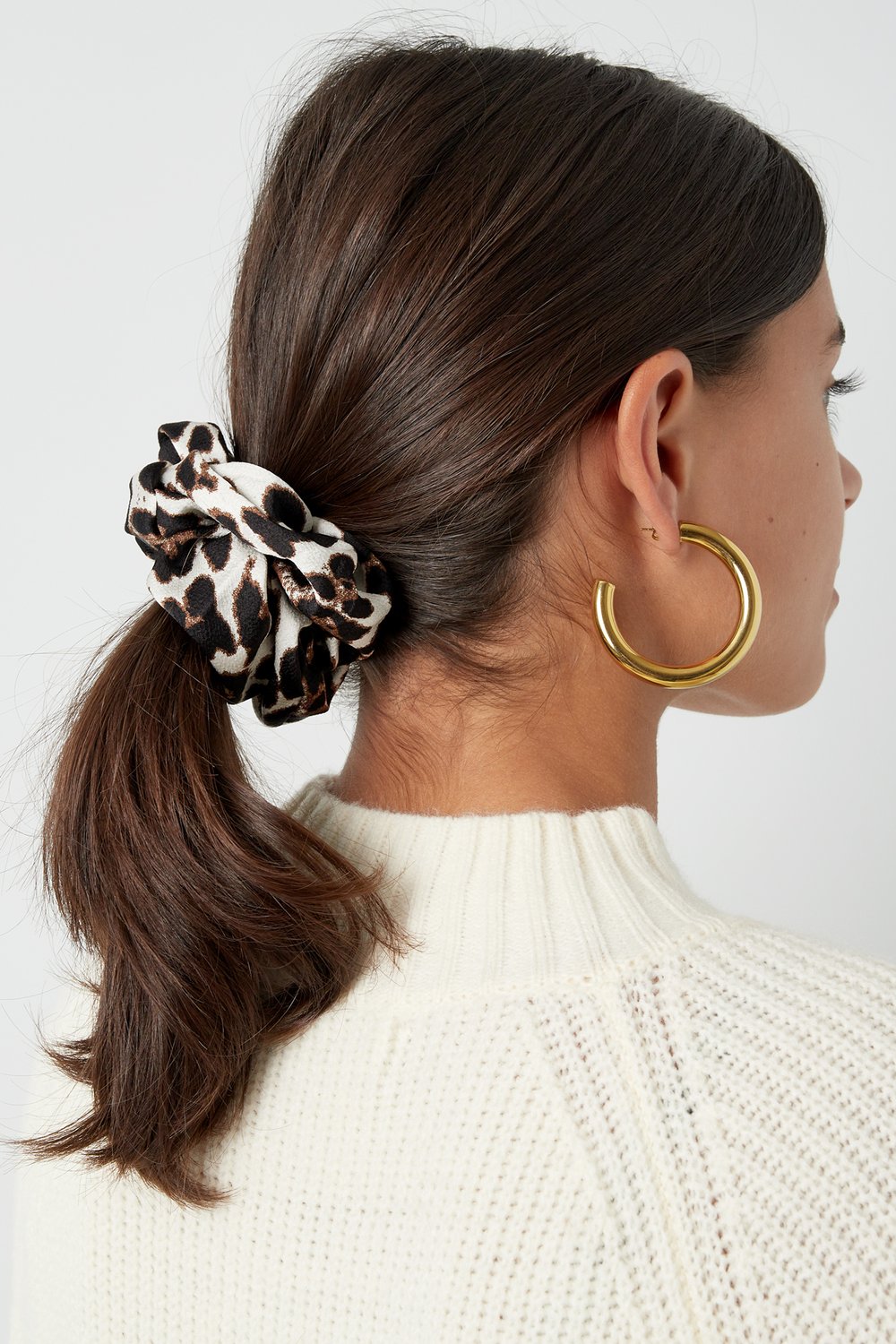 2 Store Scrunchie Hårelastikker 