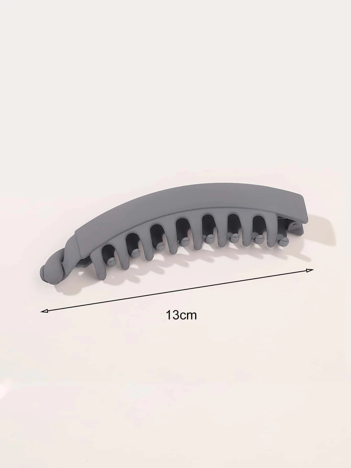 2 Lange Banan Hårklemmer - i Grå & Blå - 13 cm