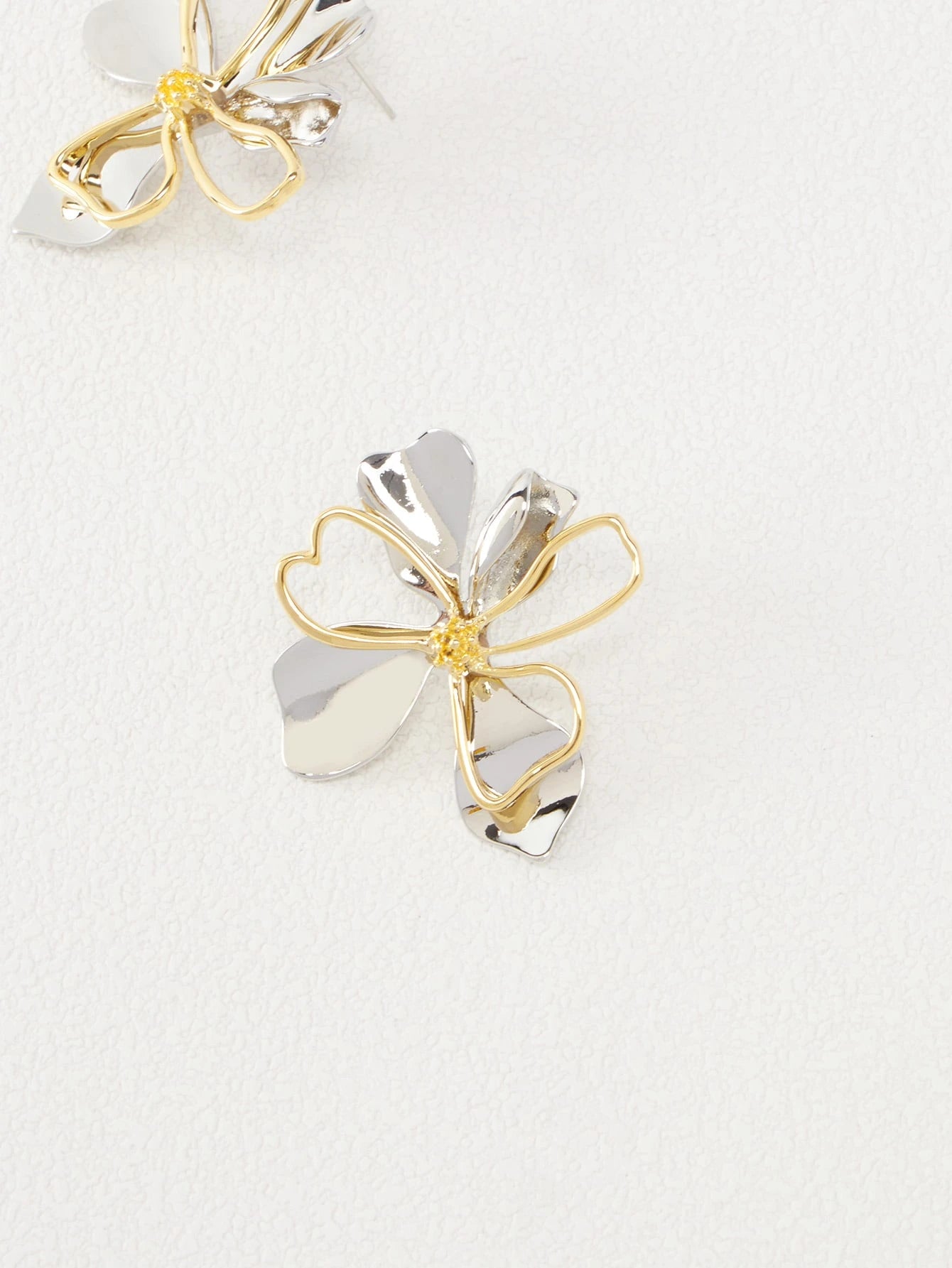 Store Statement Øreringe med Smukke Blomster