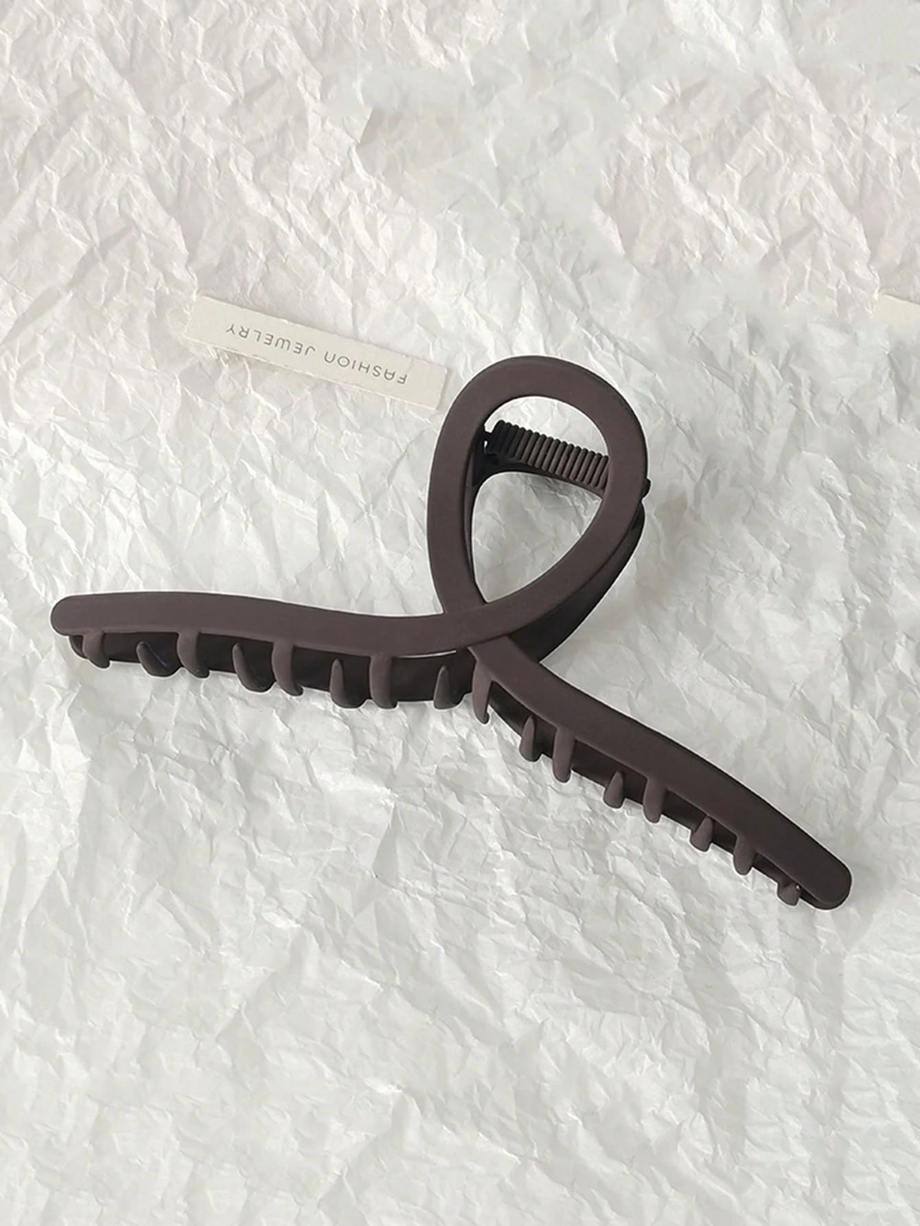 Brun Metal Hårklemme med Snoning 