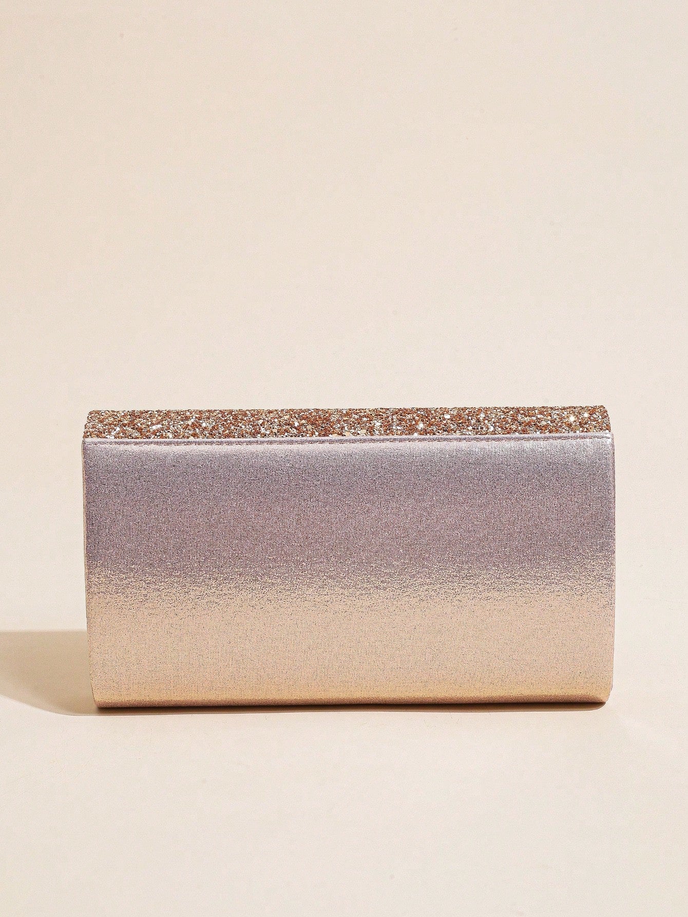 Rosaguld Clutch med Glitter