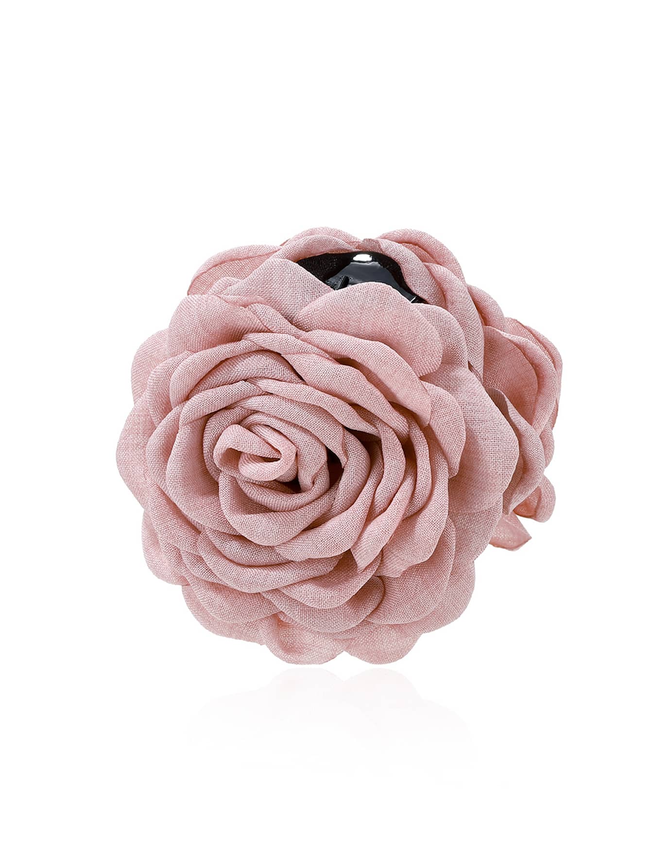 Hårklemme med Stof Blomst - i Rosa