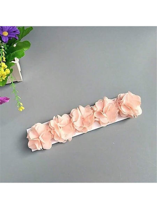 Baby Hårbånd med Lyserøde Blomster