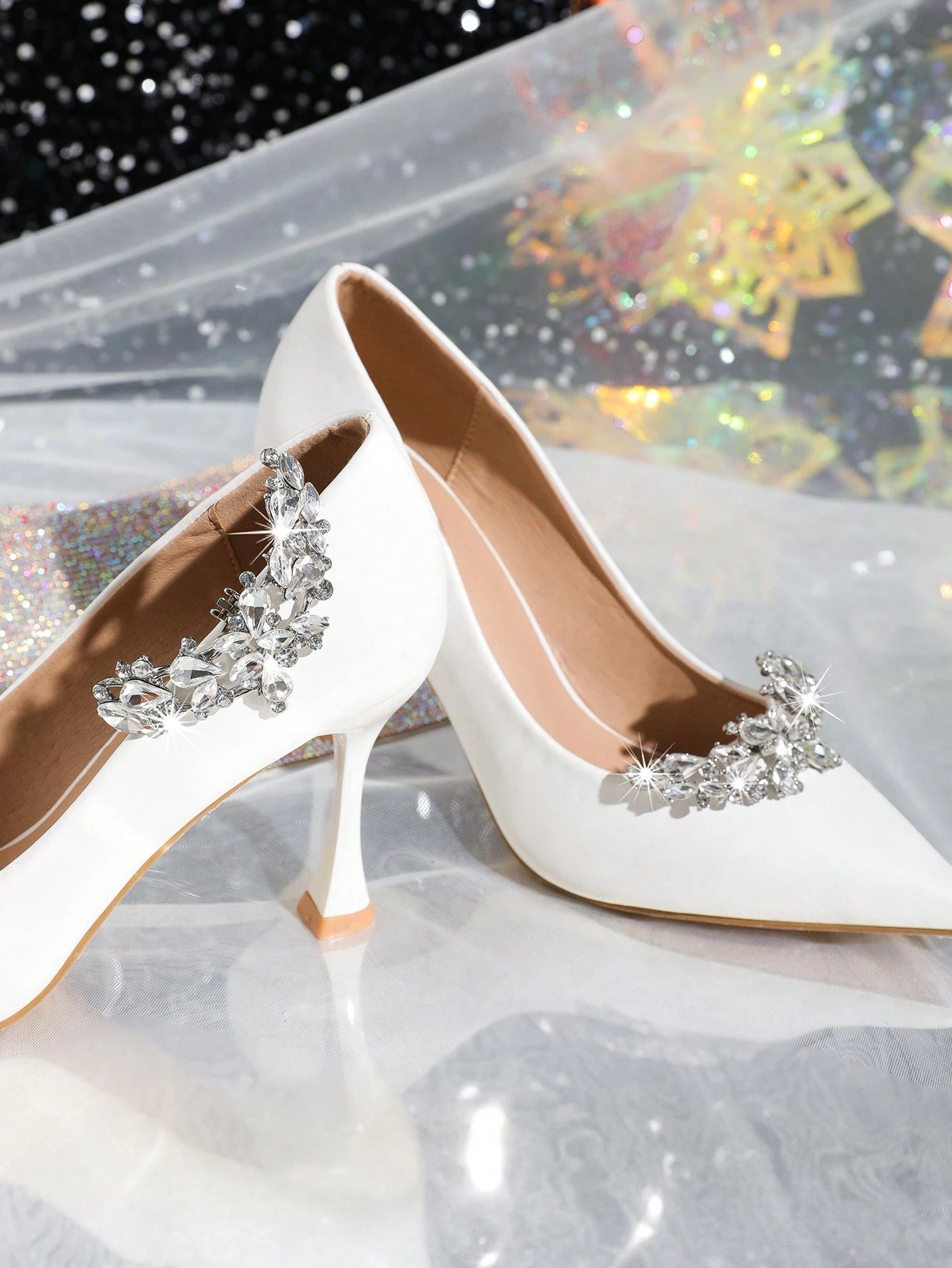 Sølv Sko Smykker med Krystalperler