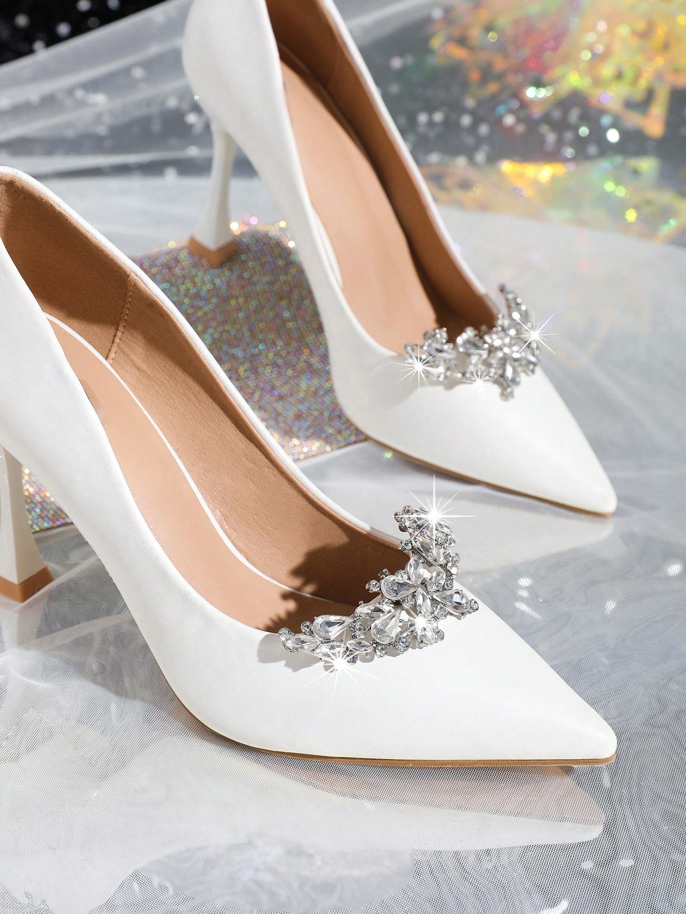 Sølv Sko Smykker med Krystalperler