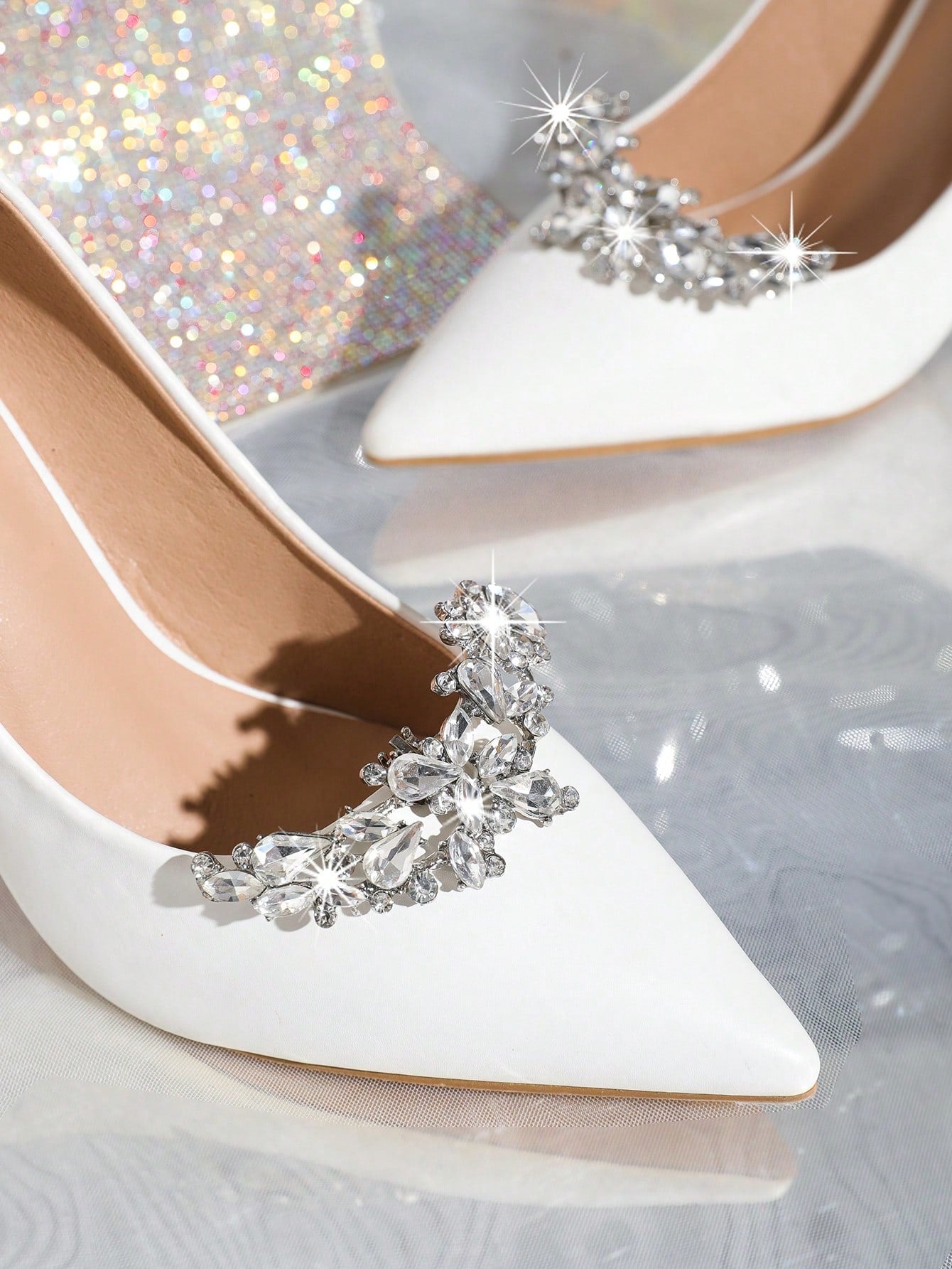 Sølv Sko Smykker med Krystalperler