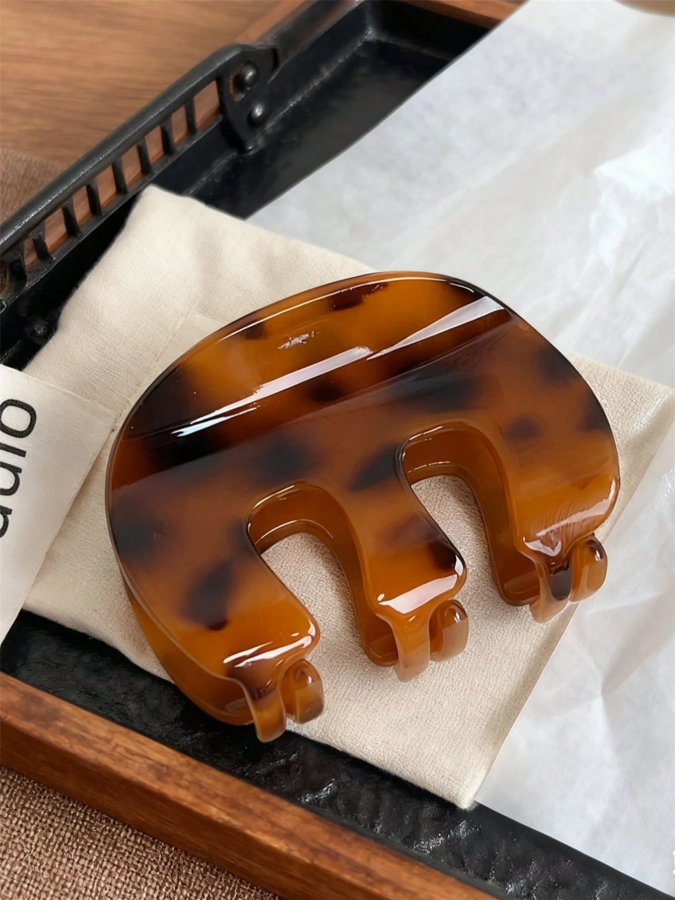 Tortoise Brun Hårklemme