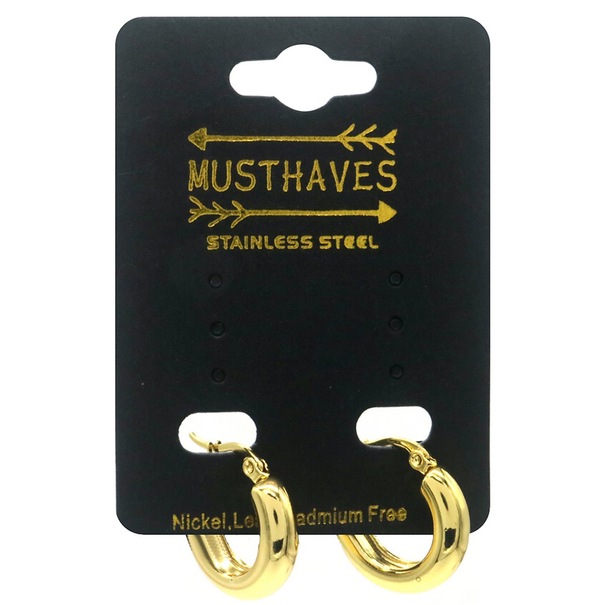 Gyldne Hoops Øreringe