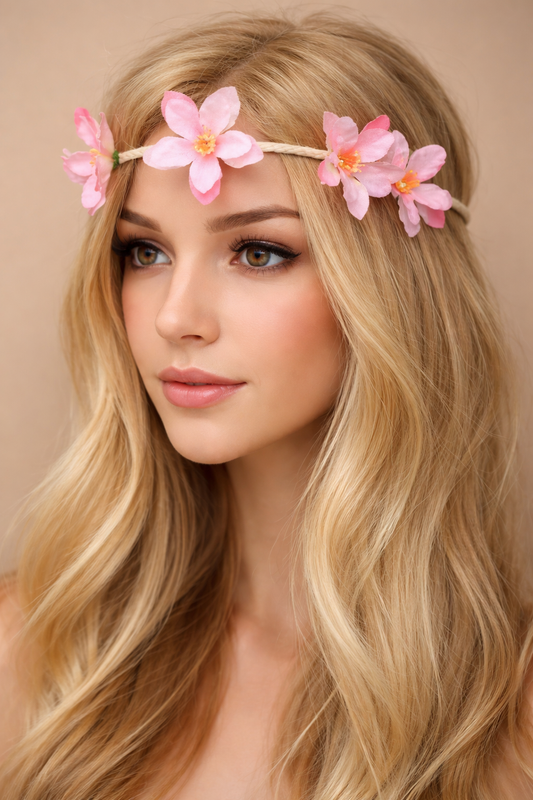 Pink Flower Wreath