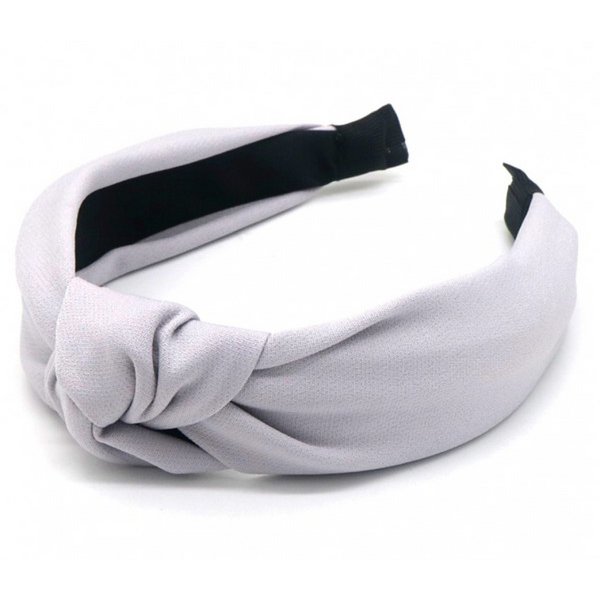 Grå Hårbøjle med Knude Design 