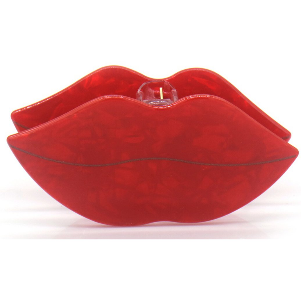 Rød Hårklemme - Kiss 👄
