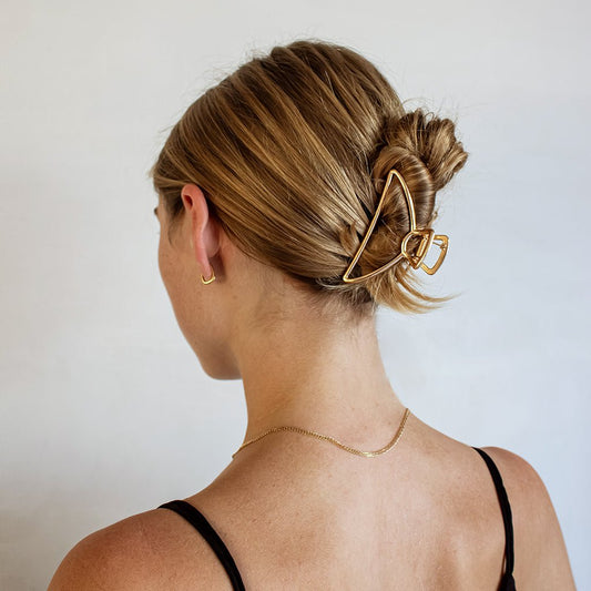 Gylden Metal-Hårklemme