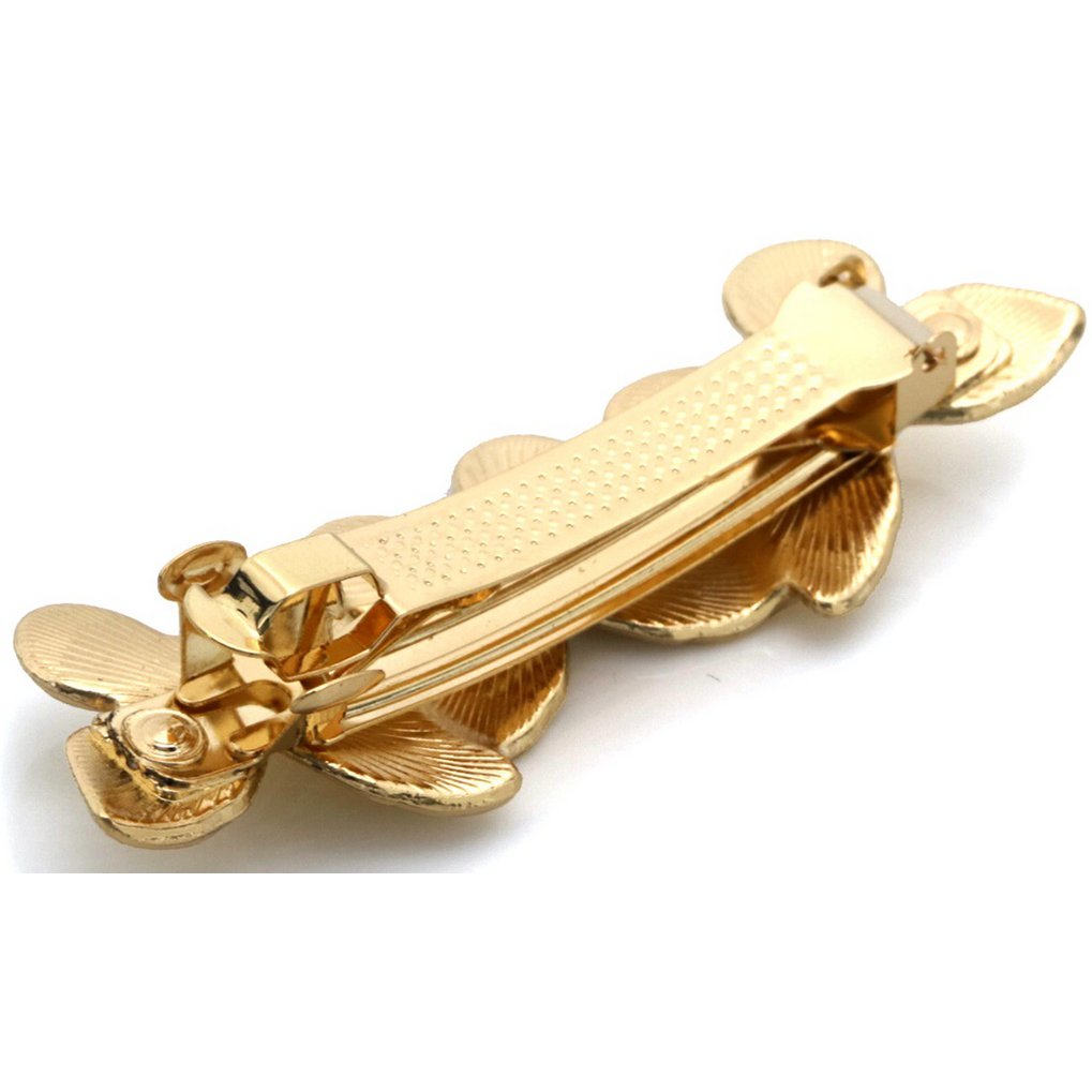 Hårspænde med Sommerfugle - i Guld 