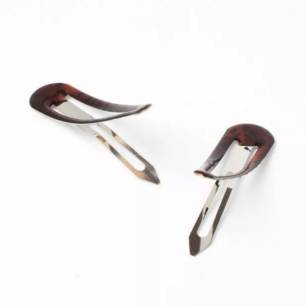 Large Mega Hair Clips in Brown - 9 cm