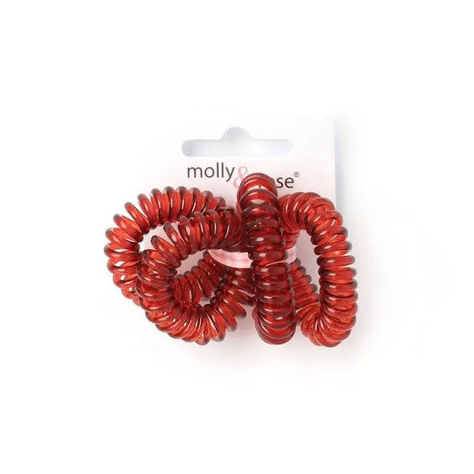 Gummi Spiral Elastikker i Brun 