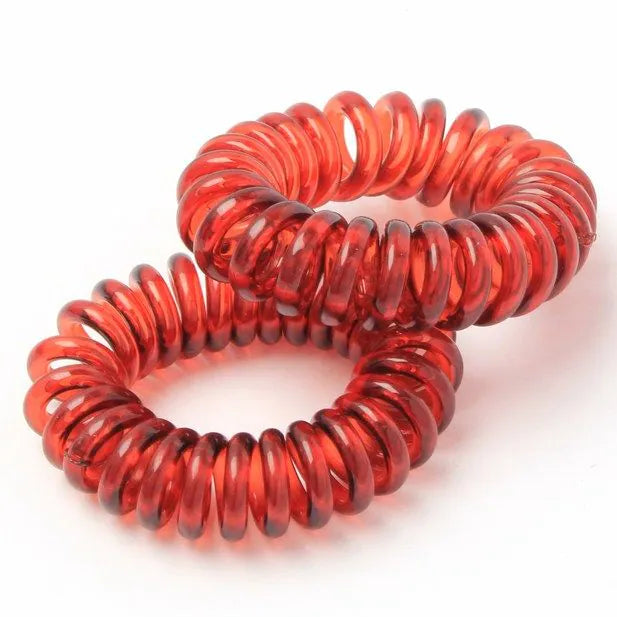 Gummi Spiral Elastikker i Brun 