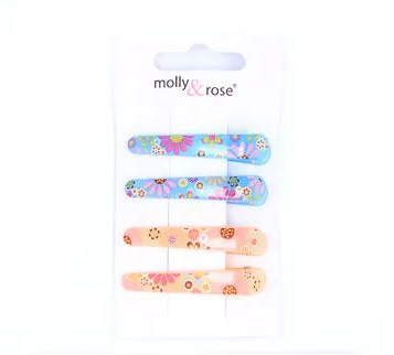 Næbklemmer i Fine Farver med Blomster