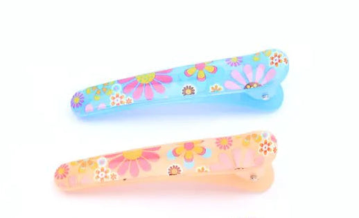 Næbklemmer i Fine Farver med Blomster