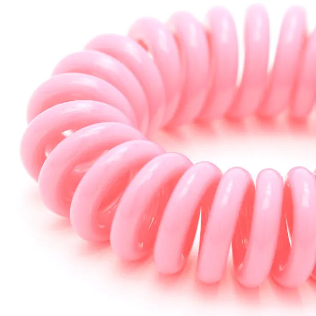 Gummi Spiral Elastikker i Lyserøde Farver 