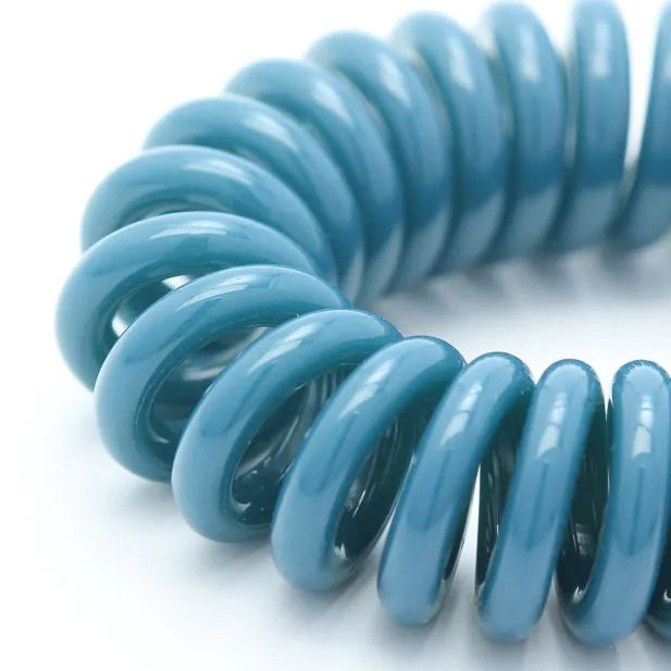 Gummi Spiral Elastikker i Blå Farver 
