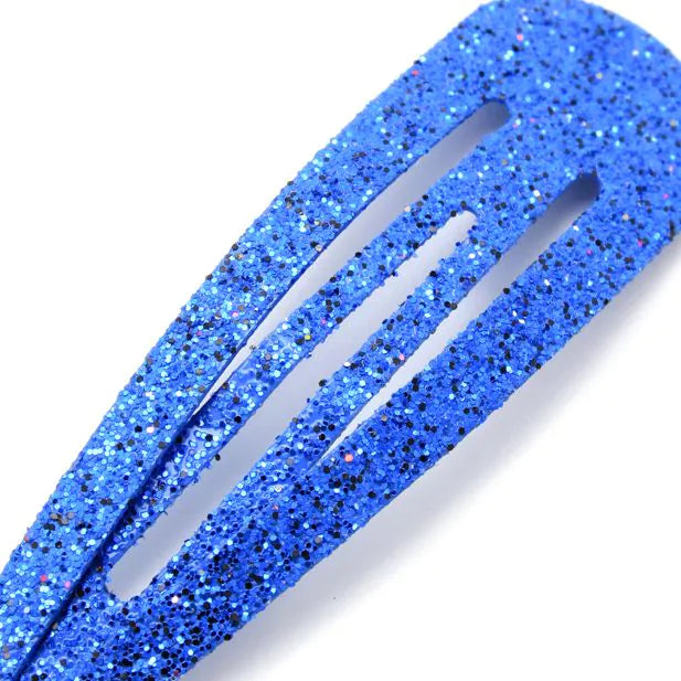 6 Stk Hårspænder i Friske Farver & Glitter