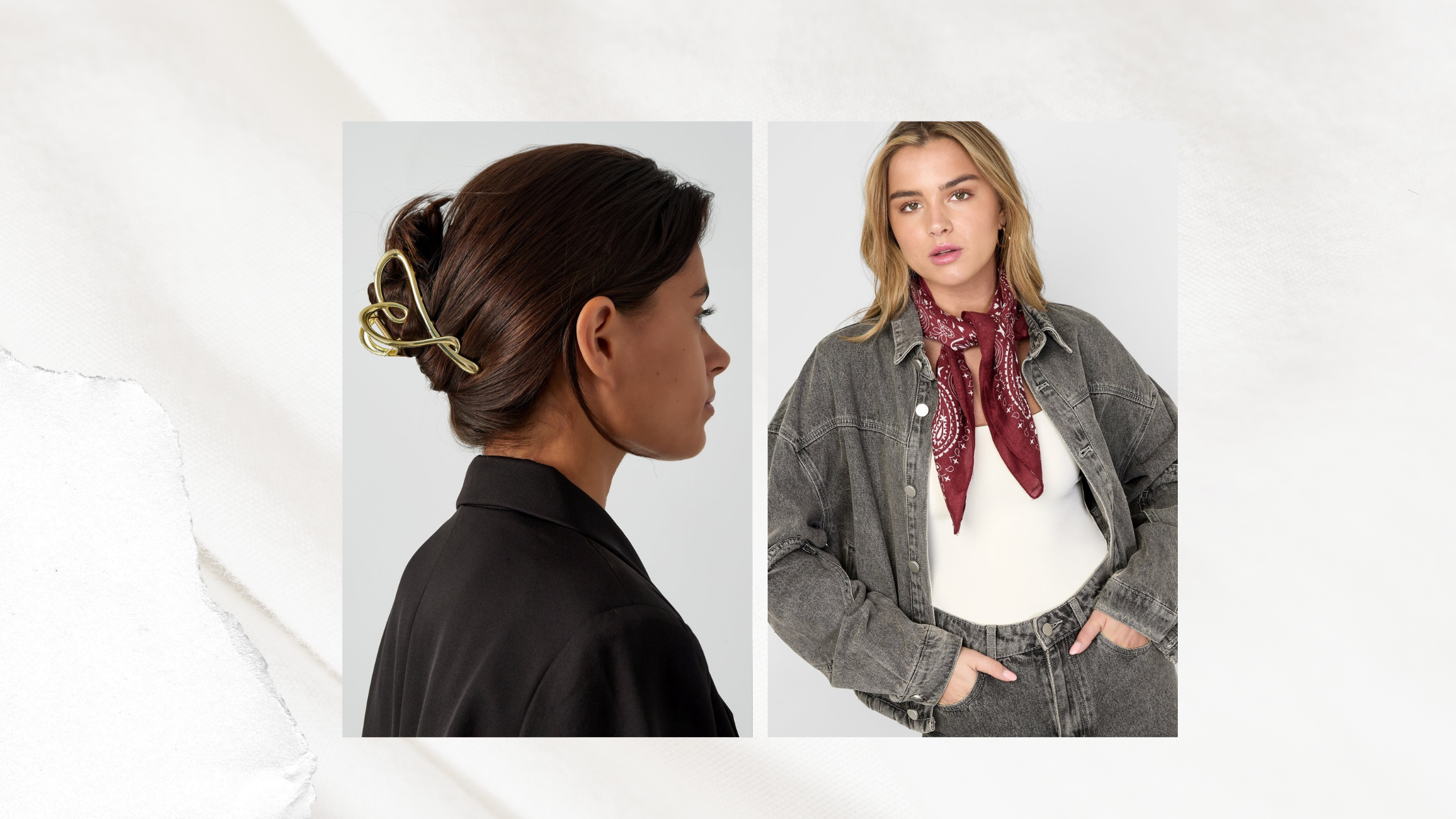 Alt i hårpynt, tørklæder, tasker og smykker