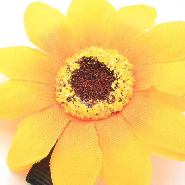 2 Hårklemmer med Gule Solsikke Blomster 