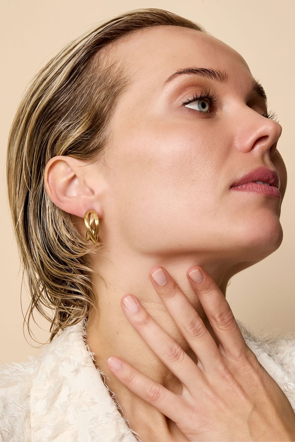 Triple Hoops - Forgyldte Øreringe 