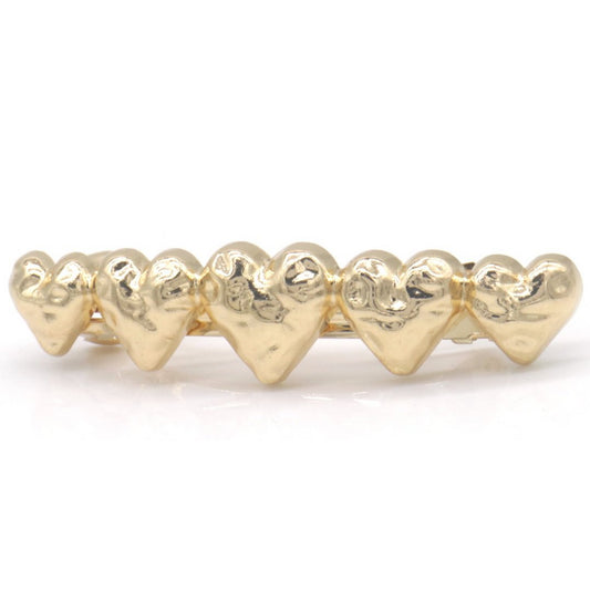 Hårspænde med Guld Hjerter 