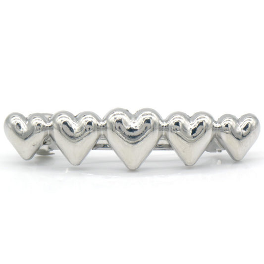 Hårspænde med Hjerter - i Sølv