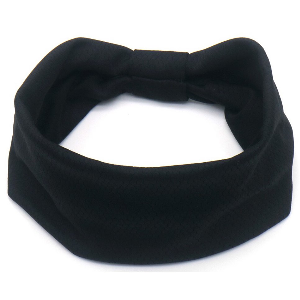 Bredt Hårbånd - i Sort